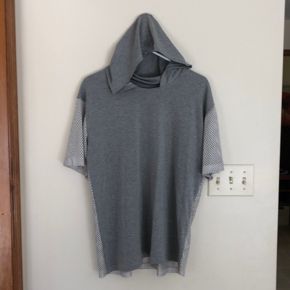 Men’s hooded half mesh tee - Picture 1 of 4